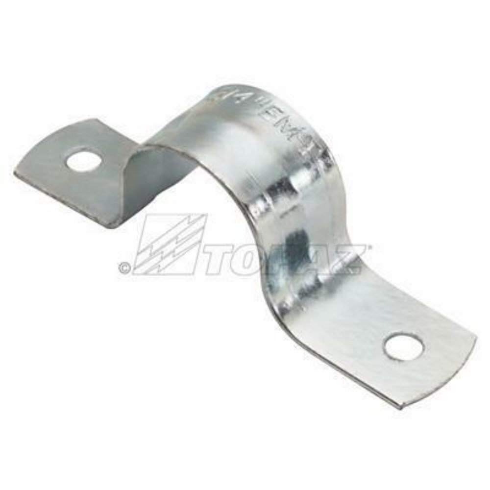PVC Pipe Straps 1-1/2 Inch - 2 Hole Conduit Hangers (50 Pack)